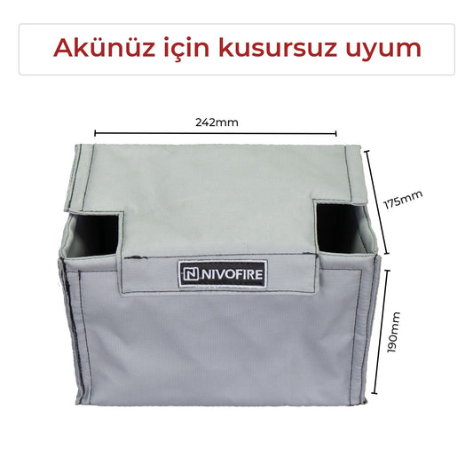 Akü Muhafaza Kılıfı 60-66ah Amper Uyumlu