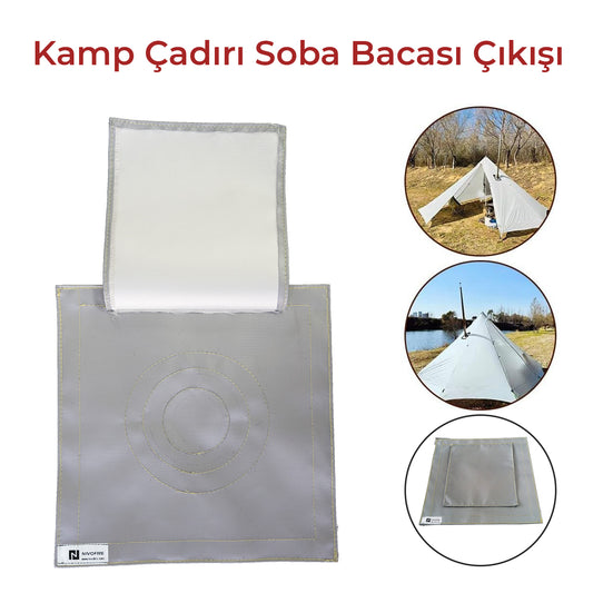 Kamp Çadırı Soba Bacası Çıkışı Tek Katlı