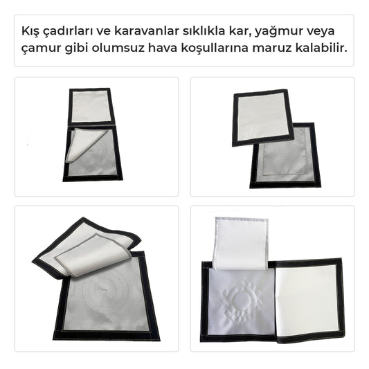 Kamp Çadırı Soba Bacası Çıkışı 2 Katlı