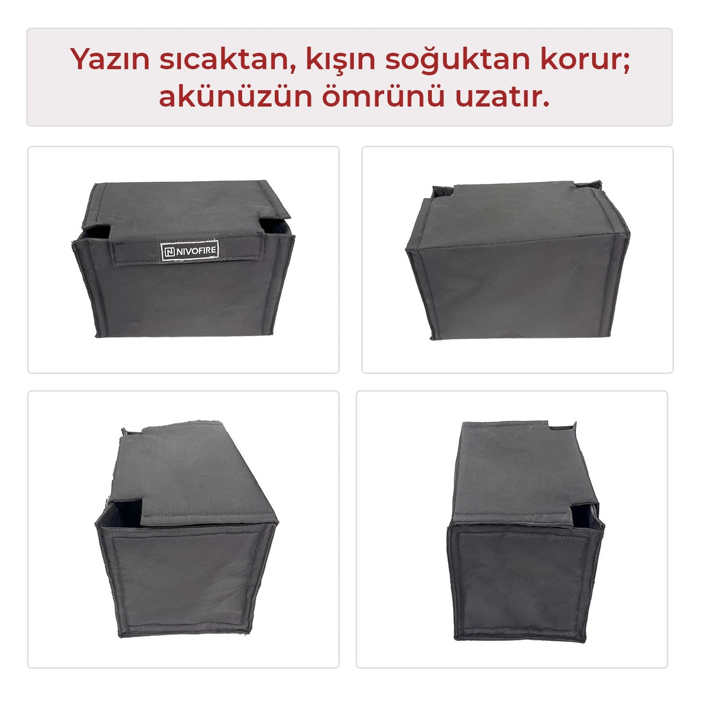 Akü Muhafaza Kılıfı 60-66ah Amper Uyumlu