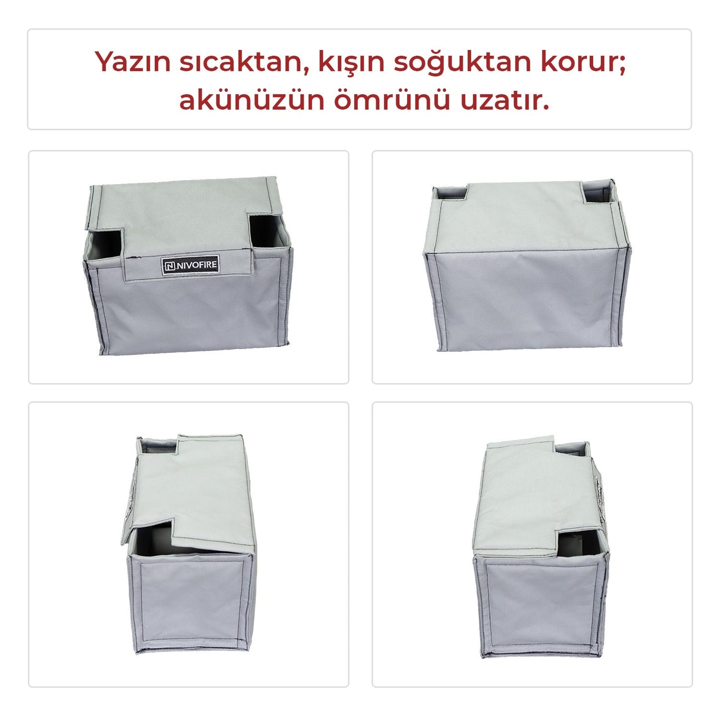Akü Muhafaza Kılıfı 60-66ah Amper Uyumlu