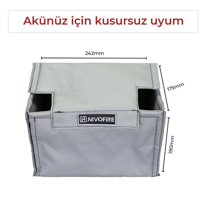Akü Muhafaza Kılıfı 60-66ah Amper Uyumlu