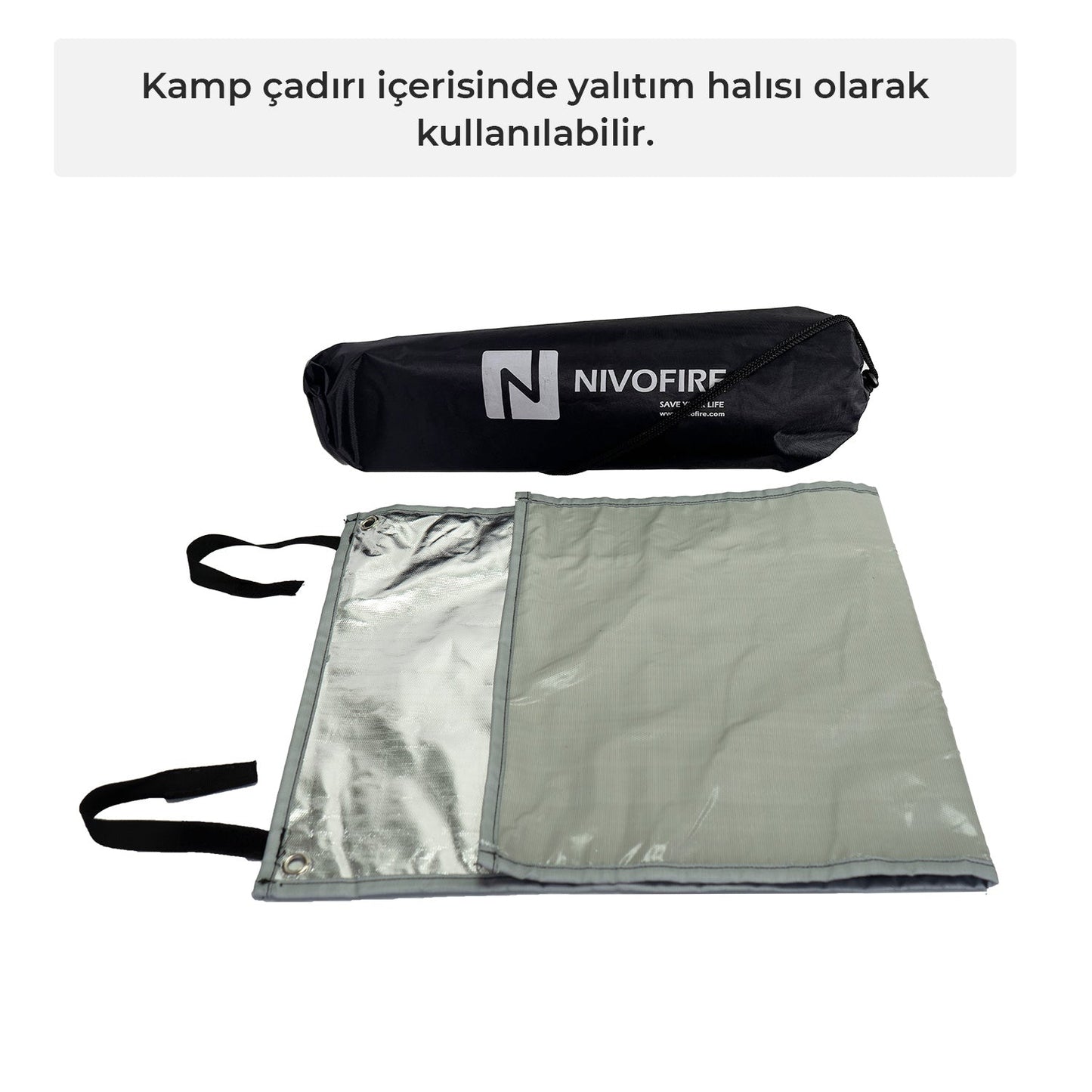 Çadır Sobası Altı Çok Amaçlı Yanmaz Mat