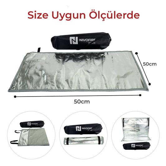 Çadır Sobası Altı Çok Amaçlı Yanmaz Mat