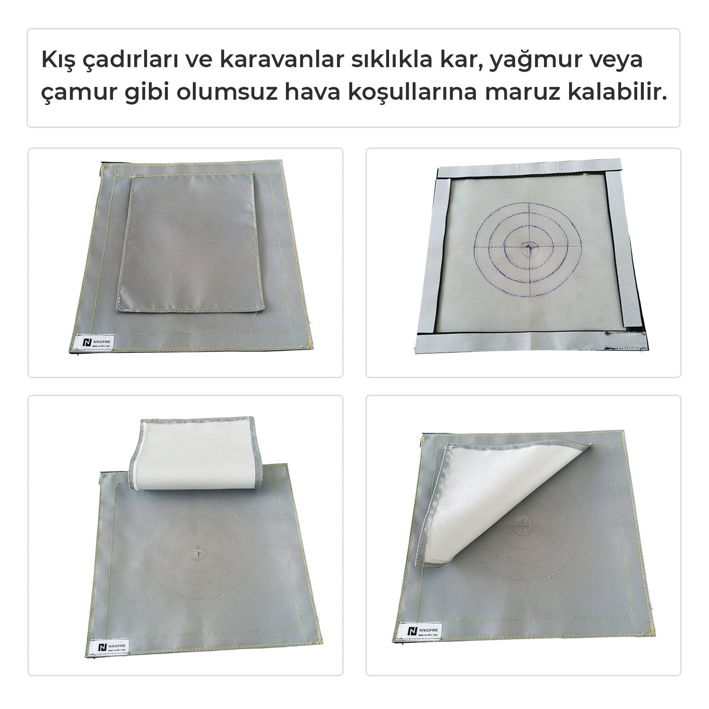 Kamp Çadırı Soba Bacası Çıkışı Tek Katlı