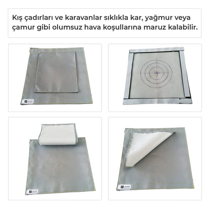 Kamp Çadırı Soba Bacası Çıkışı Tek Katlı
