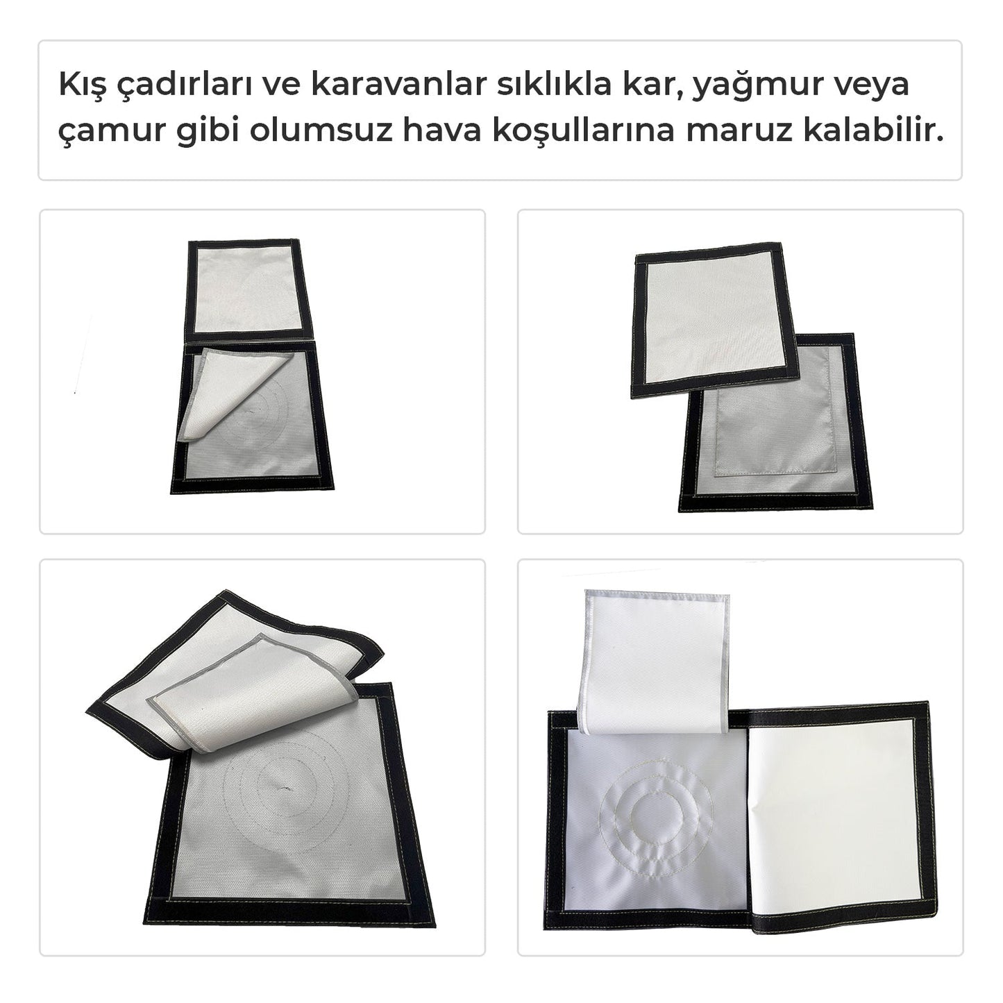 Kamp Çadırı Soba Bacası Çıkışı 2 Katlı