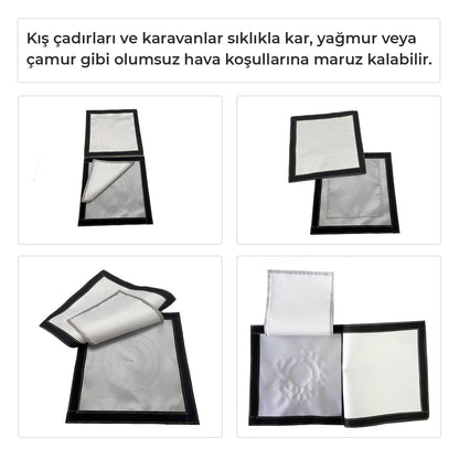Kamp Çadırı Soba Bacası Çıkışı 2 Katlı