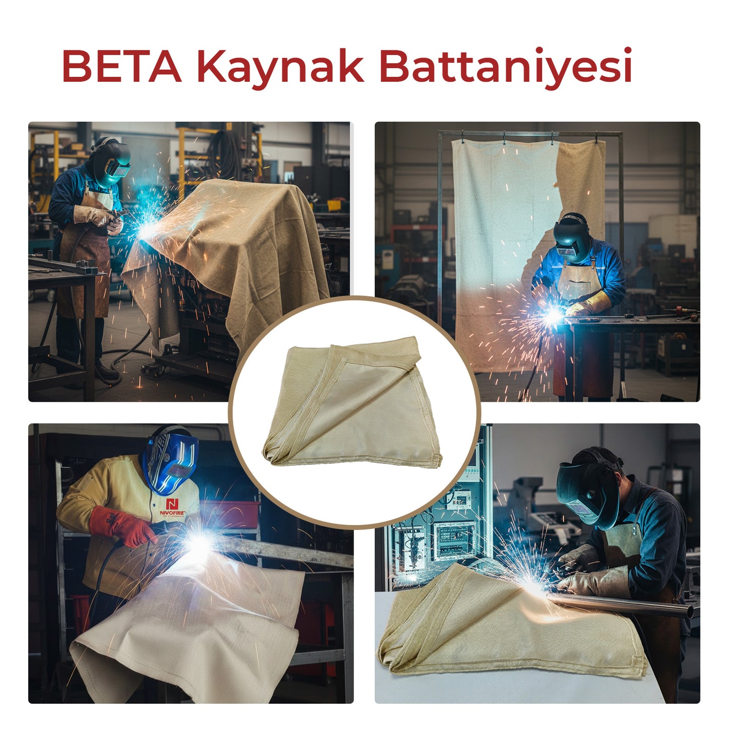 Kaynak Battaniyesi Beta Silika Kumaş