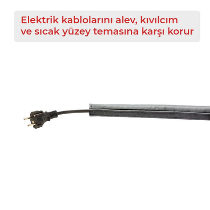 Yanmaz Kablo Koruma Toplama Kılıfı