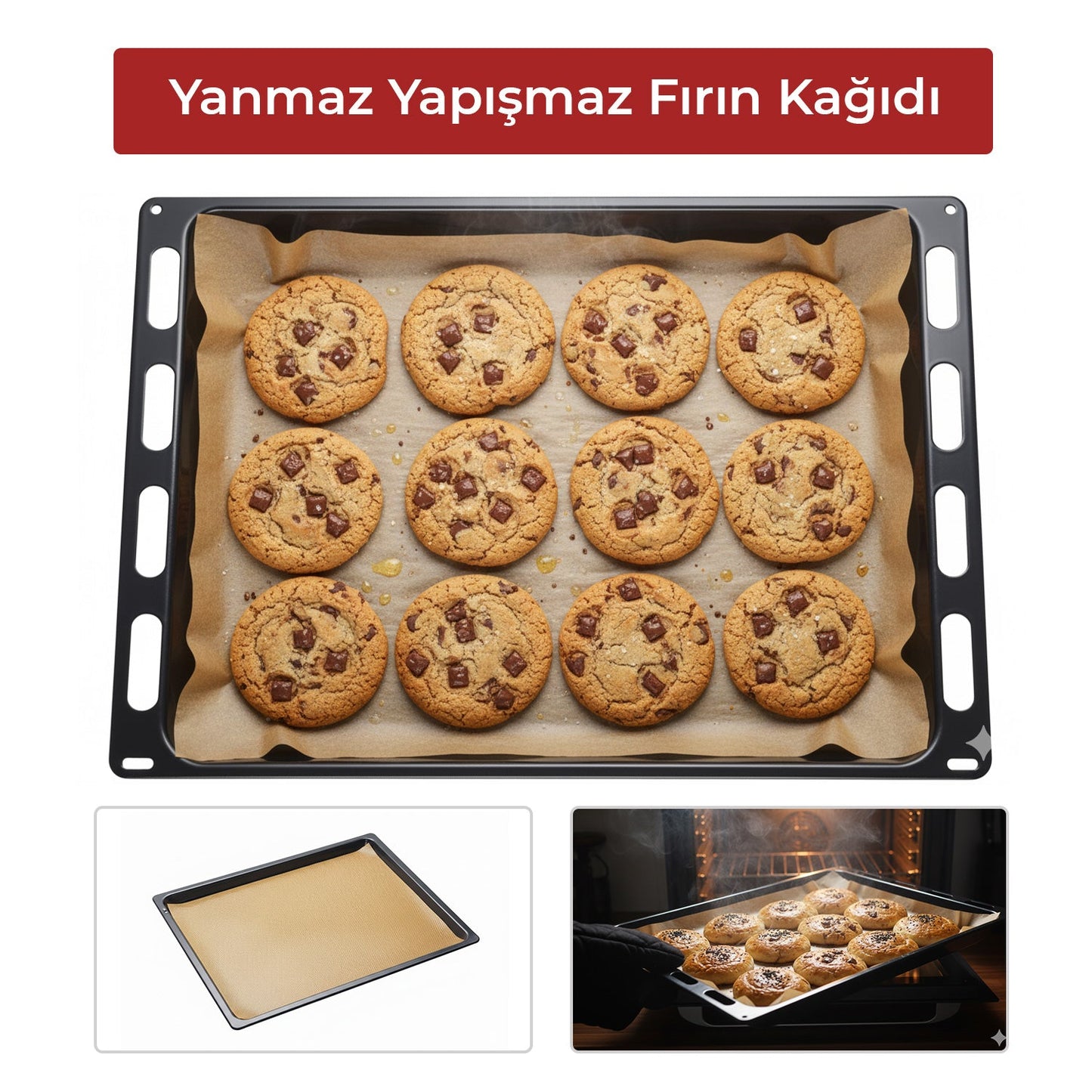 33x40 Fırınlanabilir Yıkanabilir Fırın Matı