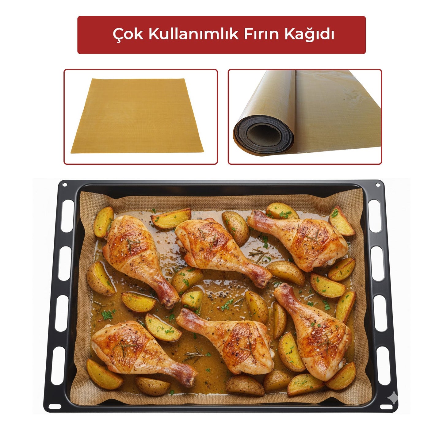 33x40 Fırınlanabilir Yıkanabilir Fırın Matı