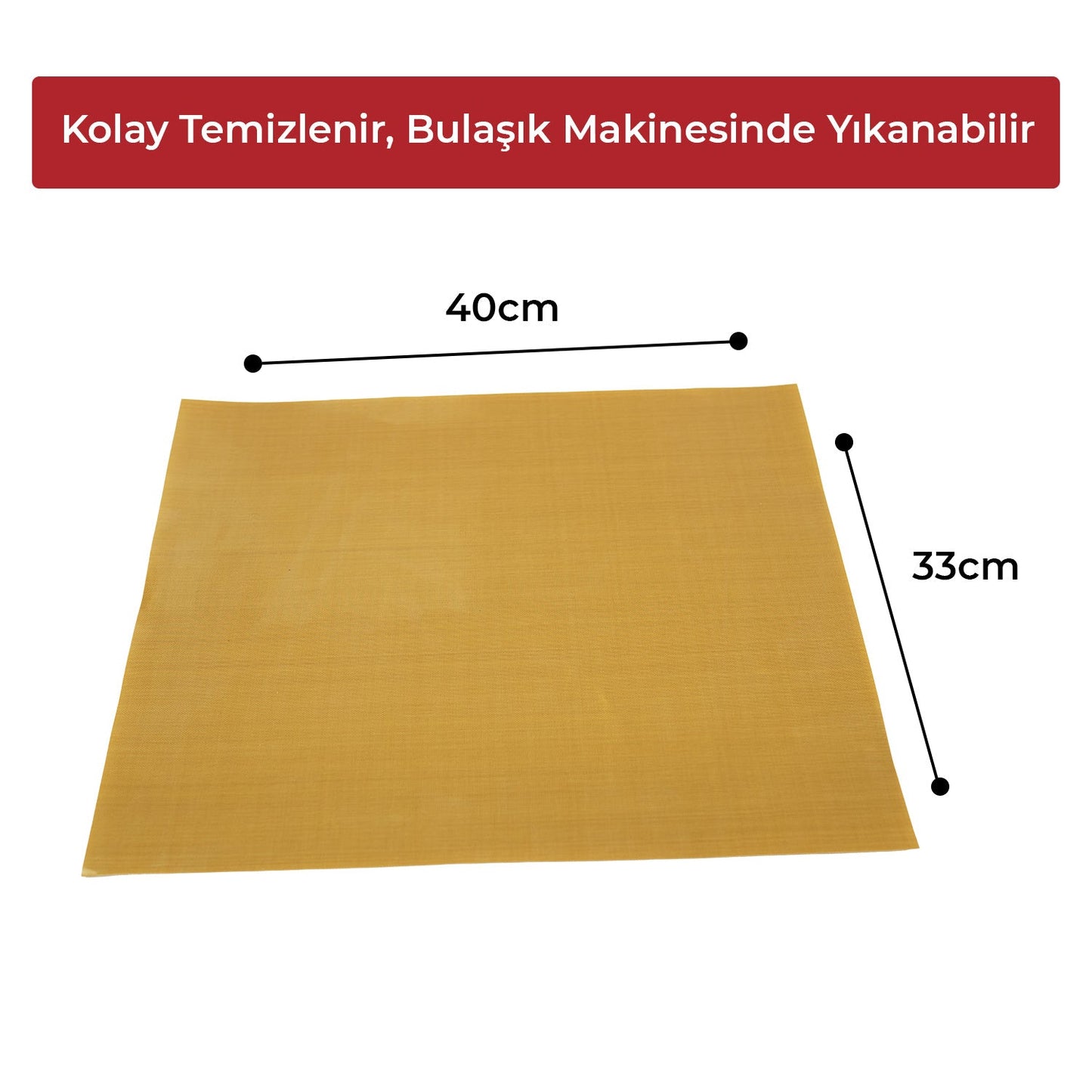 33x40 Fırınlanabilir Yıkanabilir Fırın Matı